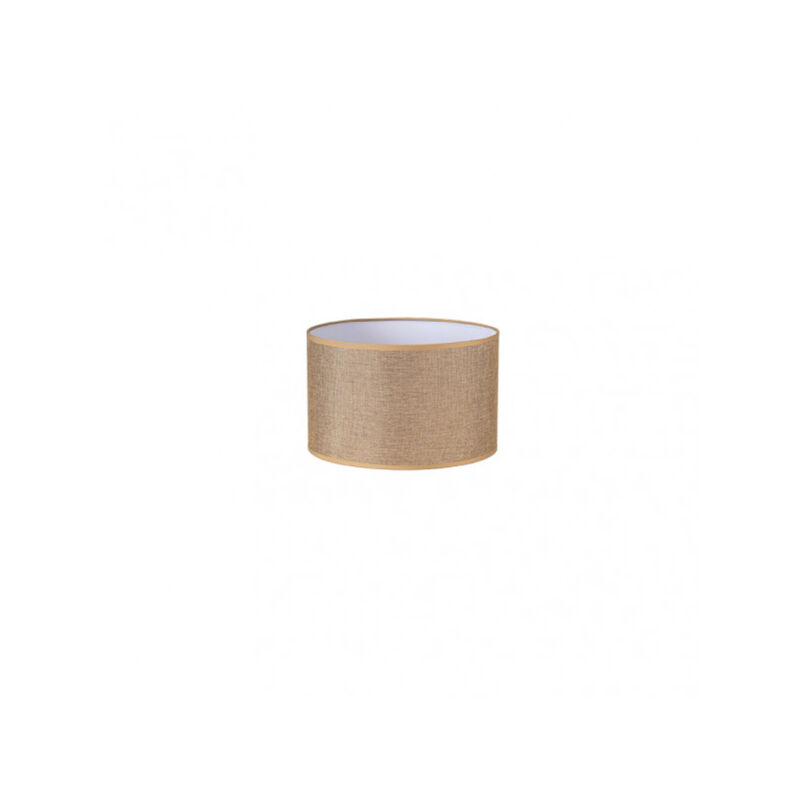 foto del prodotto fabrilamp - jin paralume cilindrico e27 marrone 22dx22dx15h cm tessuto saco-juta - fab 176232202