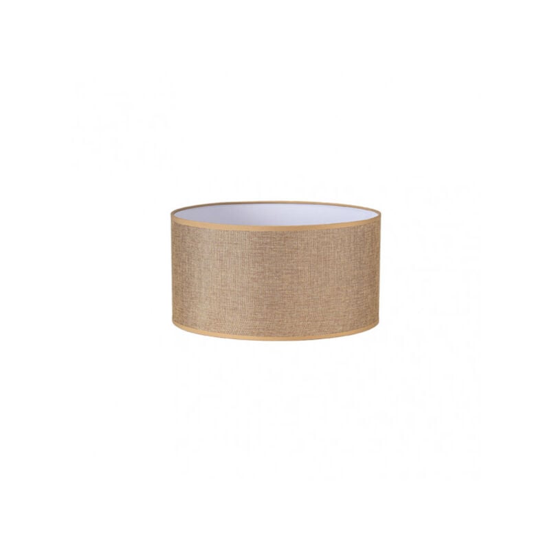 foto del prodotto fabrilamp jin paralume cilindrico e27 marrone 35dx35dx20h cm tessuto saco juta fab 176233502