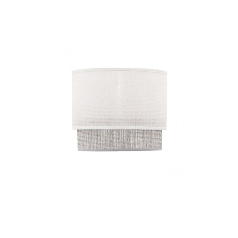foto del prodotto fabrilamp kenya paralume da tavolo e14 bianco grigio 18 x 16 x 15 cm , multicolore, taglia unica