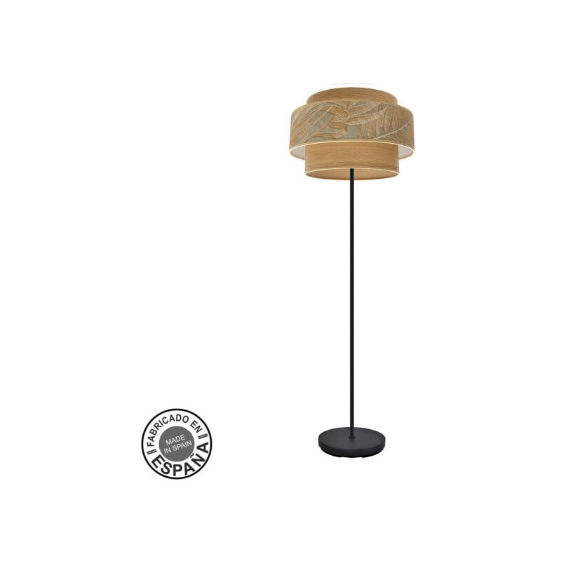 foto del prodotto fabrilamp l mpara de pie salon samoa 1xe27 black camel 40d