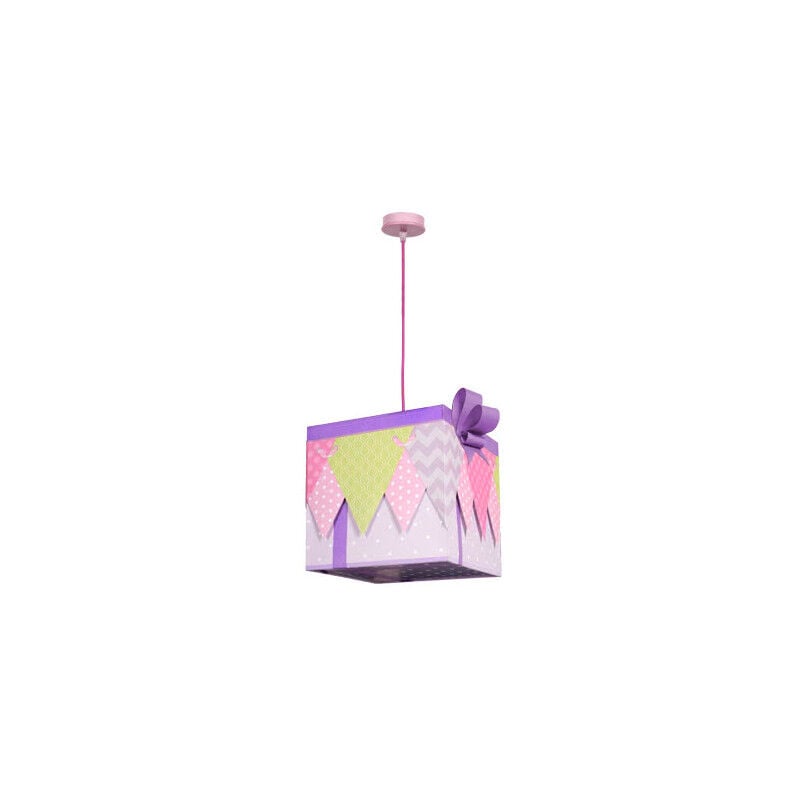 foto del prodotto fabrilamp la mia lampada sospensione peq. serie blu rosso 1xe27 regx25d
