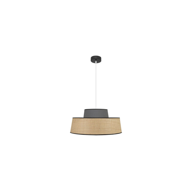 foto del prodotto fabrilamp lampada a sospensione a 1 luce naturale grigia modello jia