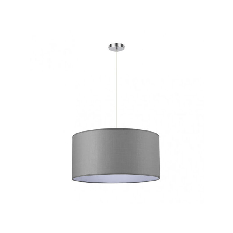 foto del prodotto fabrilamp lampada a sospensione a soffitto serie chanza in cromo grigio