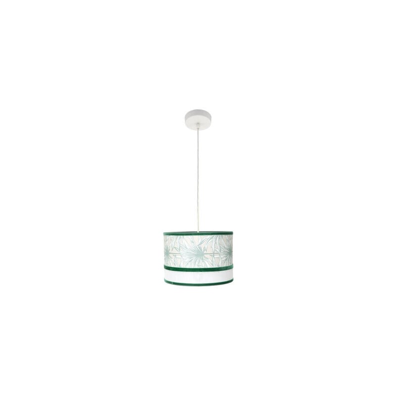 foto del prodotto fabrilamp lampada a sospensione caledonia 1xe27 bianco verde regx30x30cm