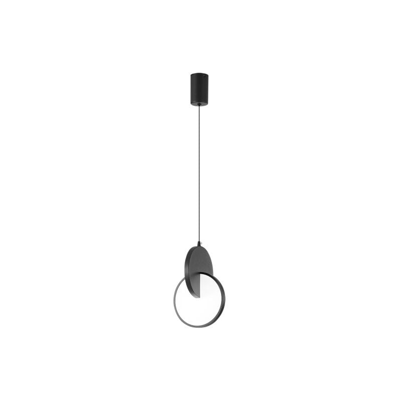 foto del prodotto fabrilamp lampada a sospensione carlota 1l nero 17w 6500k 2380lm