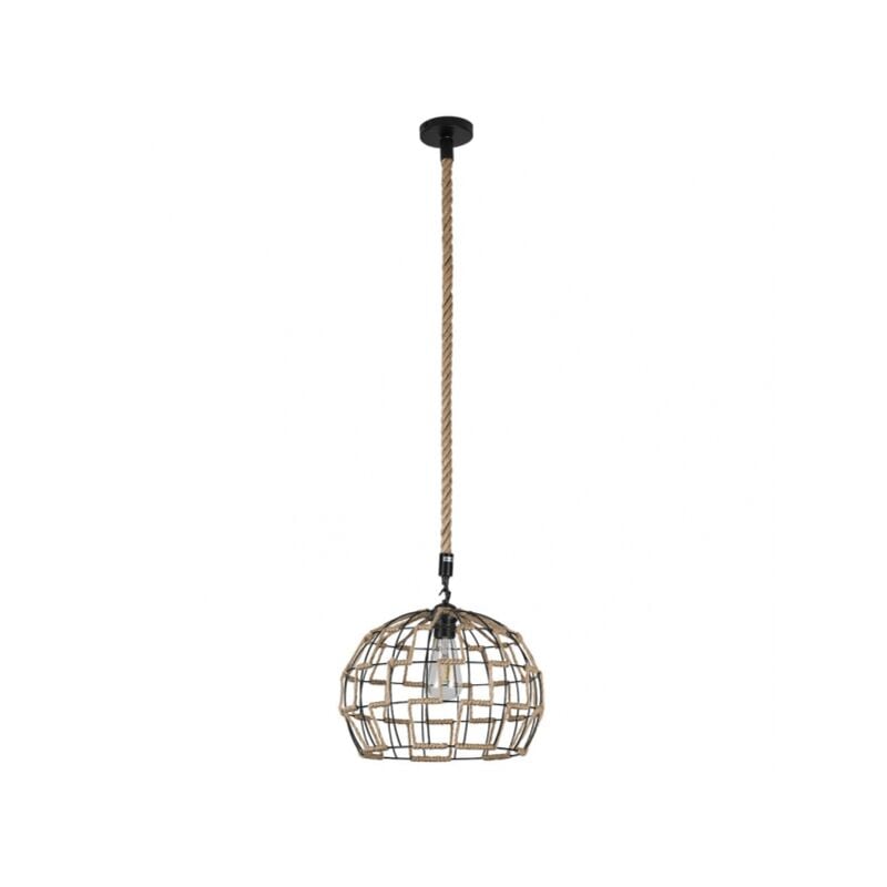 foto del prodotto fabrilamp lampada a sospensione con corda yute dede una luce