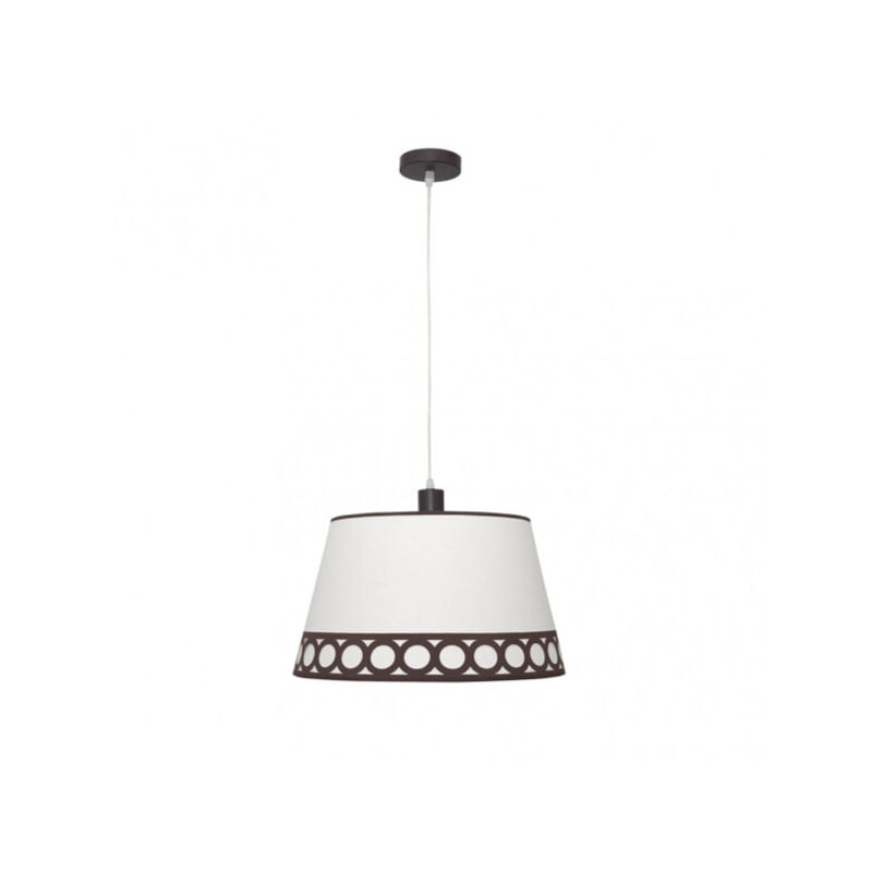 foto del prodotto fabrilamp lampada a sospensione dalia 1xe27 beige marrone de .