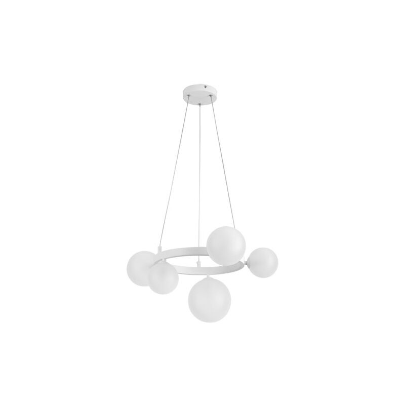 foto del prodotto fabrilamp lampada a sospensione de soffitto lozolla 5xg9 bianco 52d