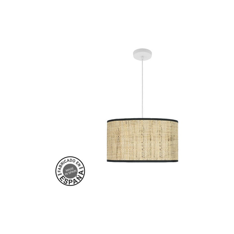foto del prodotto fabrilamp lampada a sospensione fashion 2xe27 bianco marrone scuro regx40x40cm c diffusore