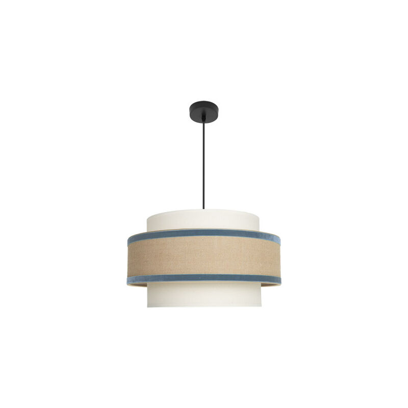 foto del prodotto fabrilamp lampada a sospensione in corniola 1x27 beige blu