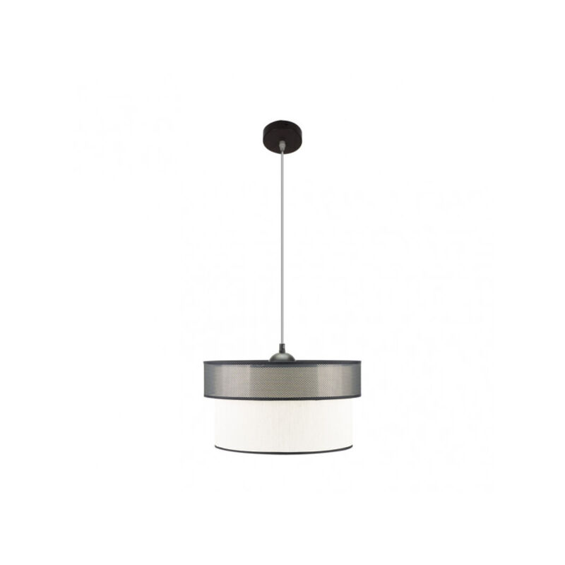 foto del prodotto fabrilamp lampada a sospensione modello felix nero bianco de 1 luce