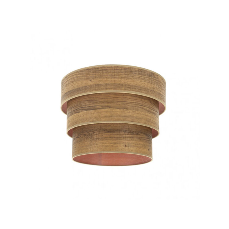 foto del prodotto fabrilamp lampada a sospensione tripla smile e27 legno scuro 40dx20dx26h
