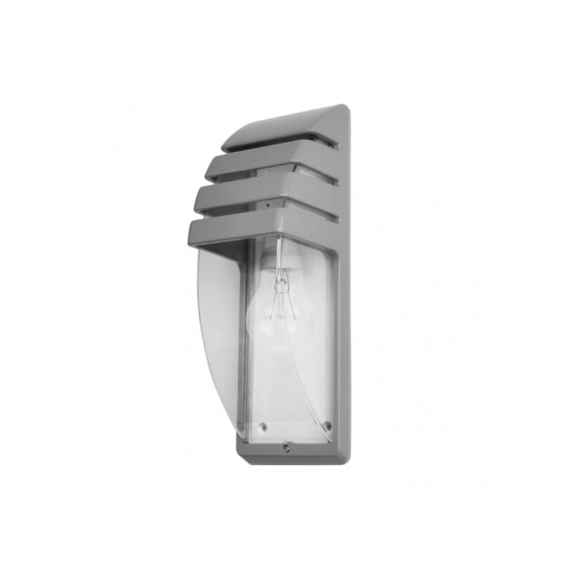 foto del prodotto fabrilamp lampada da parete elnath 1xe27 grigio ip44 35x12x12 cm