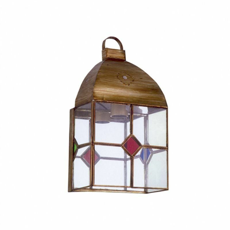 foto del prodotto fabrilamp lampada da parete granada 1xe27 pelle colori 30x16x10 cm