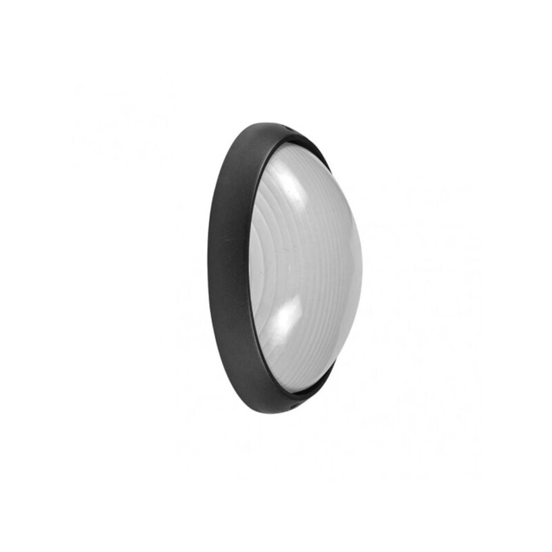 foto del prodotto fabrilamp lampada da parete in alluminio vega peq.1xe27 nero 10x22x14 cm ip44