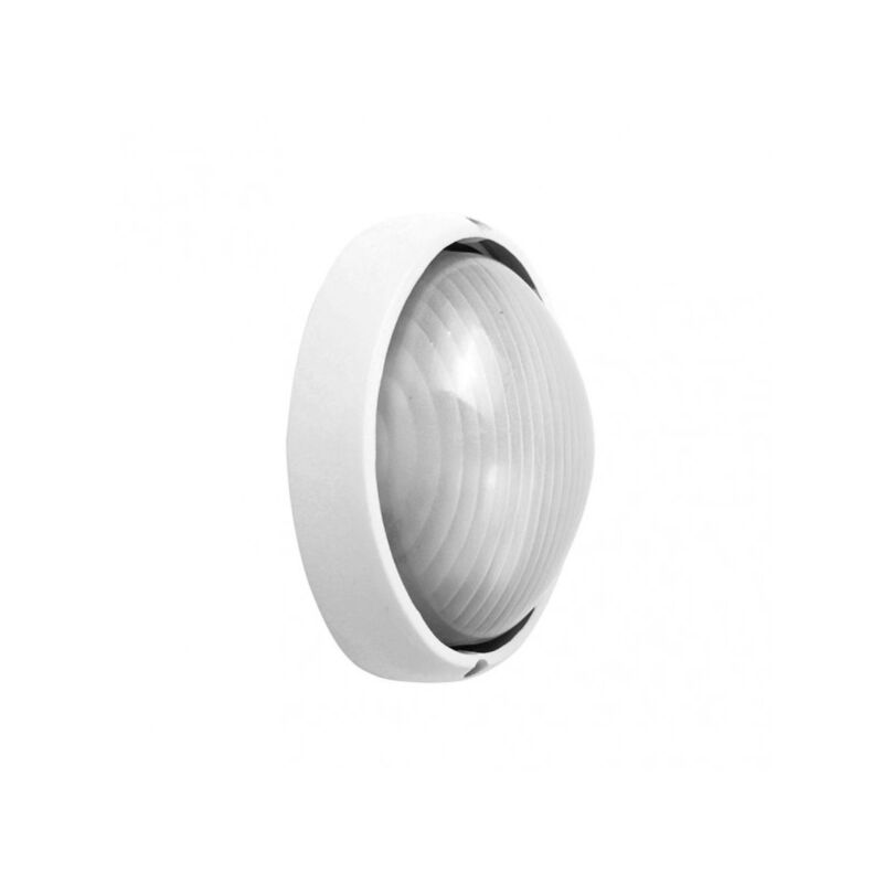 foto del prodotto fabrilamp lampada da parete in alluminio vega small 1xe27 white 10x22x14 cm ip44
