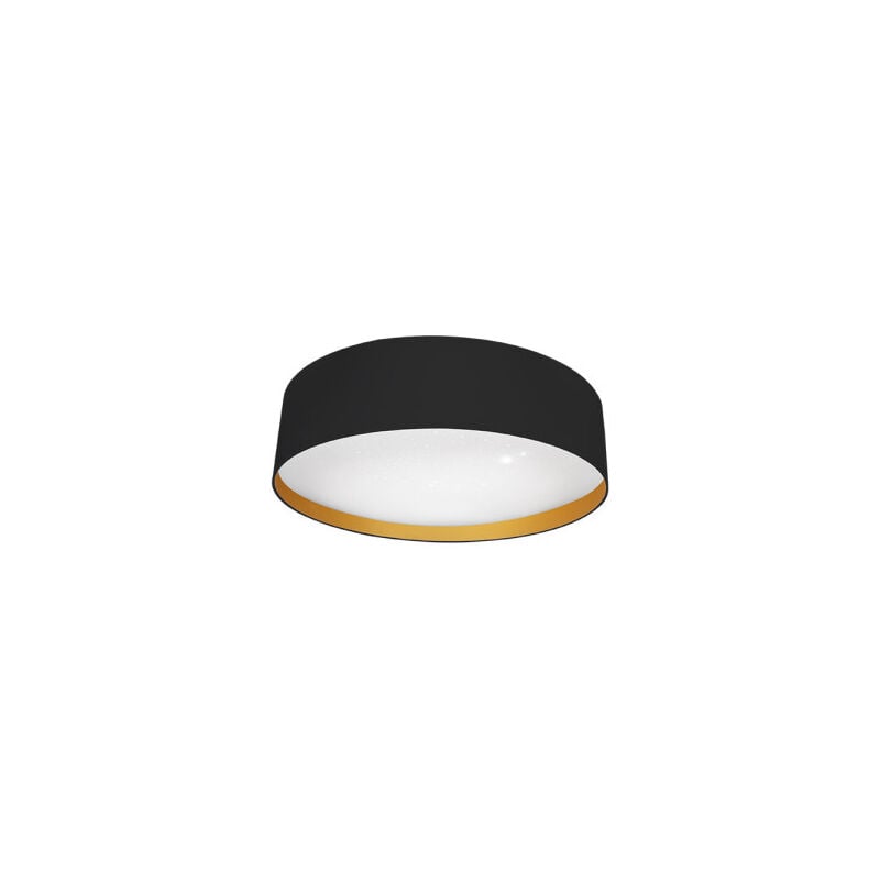 foto del prodotto fabrilamp lampada da soffitto 72w anuska nero oro 5616lm 3000 4000 6500k 12x50x50 cm