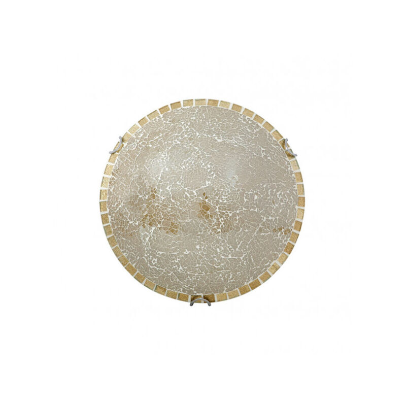 foto del prodotto fabrilamp lampada da soffitto a mosaico in colore oro modello tenor