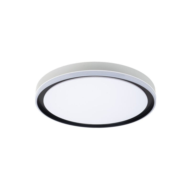 foto del prodotto fabrilamp lampada da soffitto claribel 60w 3000 4200 6500k bianco nero 7,5x50x50cm 5400lm con telecomando e memoria