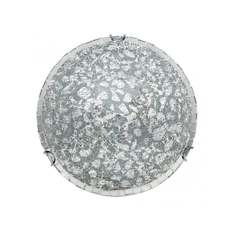 foto del prodotto fabrilamp lampada da soffitto di 3 luci modello tenor colore cromo mosaico