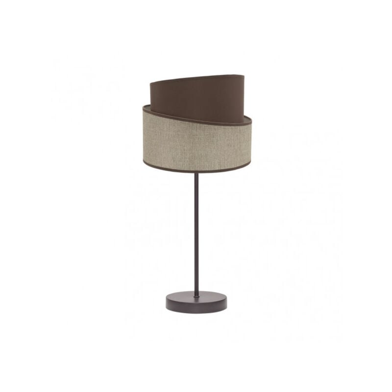 foto del prodotto fabrilamp lampada da tavolo 1 luce x e14 modello hara marrone marrone
