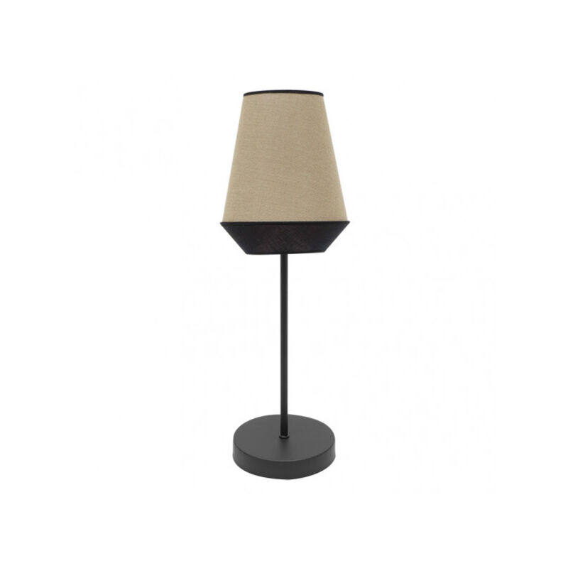 foto del prodotto fabrilamp - lampada da tavolo alta bell 1xe27 sacco/nero 74x25x25 cm