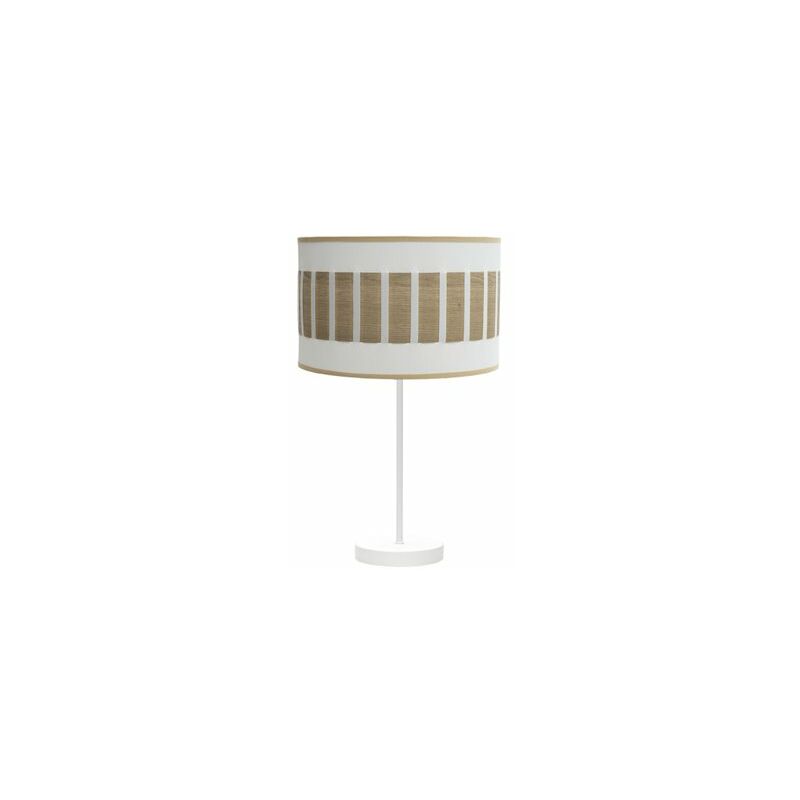 foto del prodotto fabrilamp lampada da tavolo alta ivanna 1xe27 bianco bianco legno chiaro 62x30x30 cm