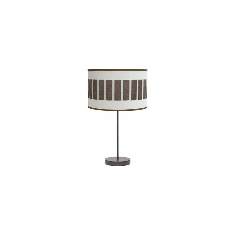 foto del prodotto fabrilamp lampada da tavolo alta ivanna 1xe27 marrone bianco ossido 62x30x30 cm