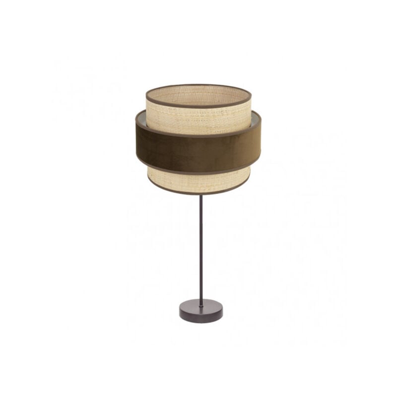 foto del prodotto fabrilamp lampada da tavolo alta kings 1xe27 marrone naturale marrone 64x30x30 cm