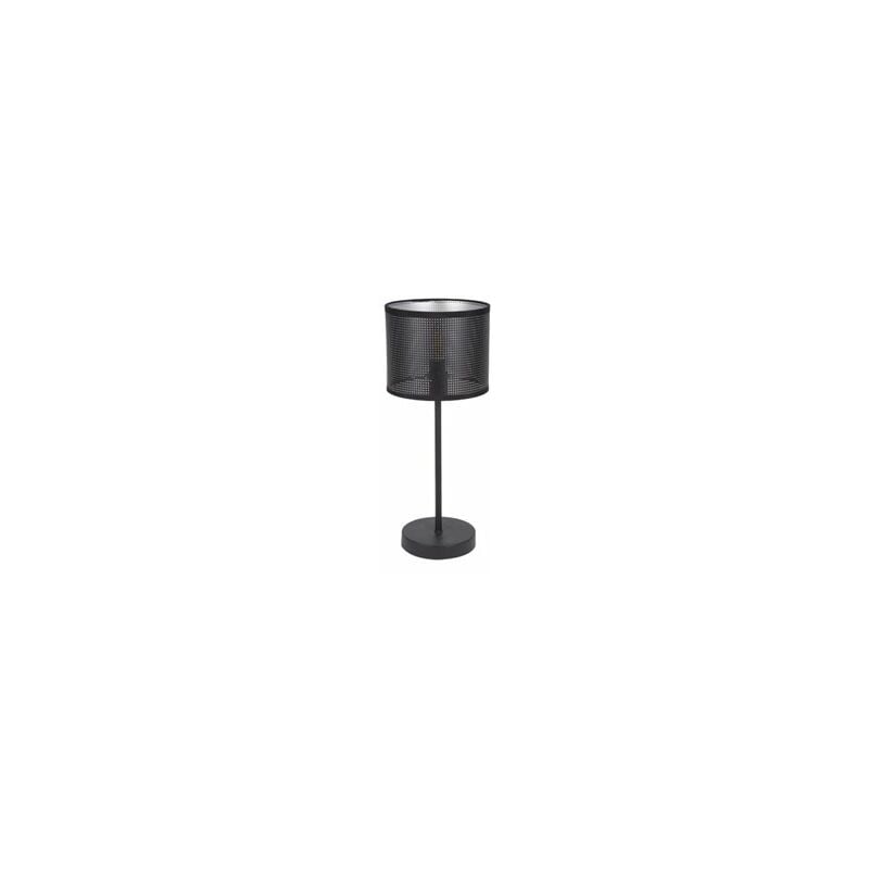 foto del prodotto fabrilamp lampada da tavolo anastasia 1xe14 nero nero argento 42,5x17x17 cm
