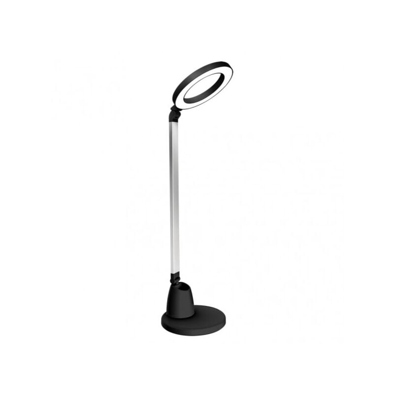 immagine 0 del prodotto fabrilamp lampada da tavolo calcite 8w 640lm 4000k nero argento 55x16x16 cm sensibile al tocco e dimmerabile