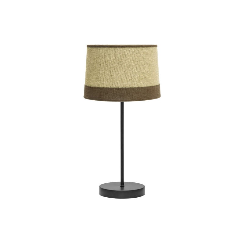 foto del prodotto fabrilamp lampada da tavolo de modello tietar in finitura saco marrone