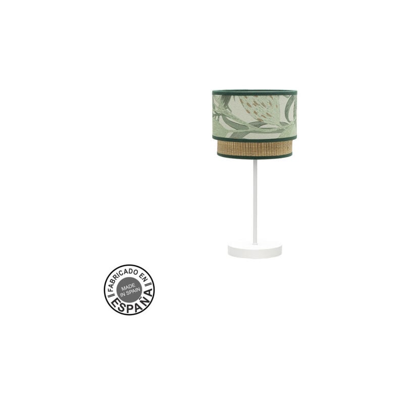foto del prodotto fabrilamp lampada da tavolo de peq. congo 1xe14 bianco verde naturale