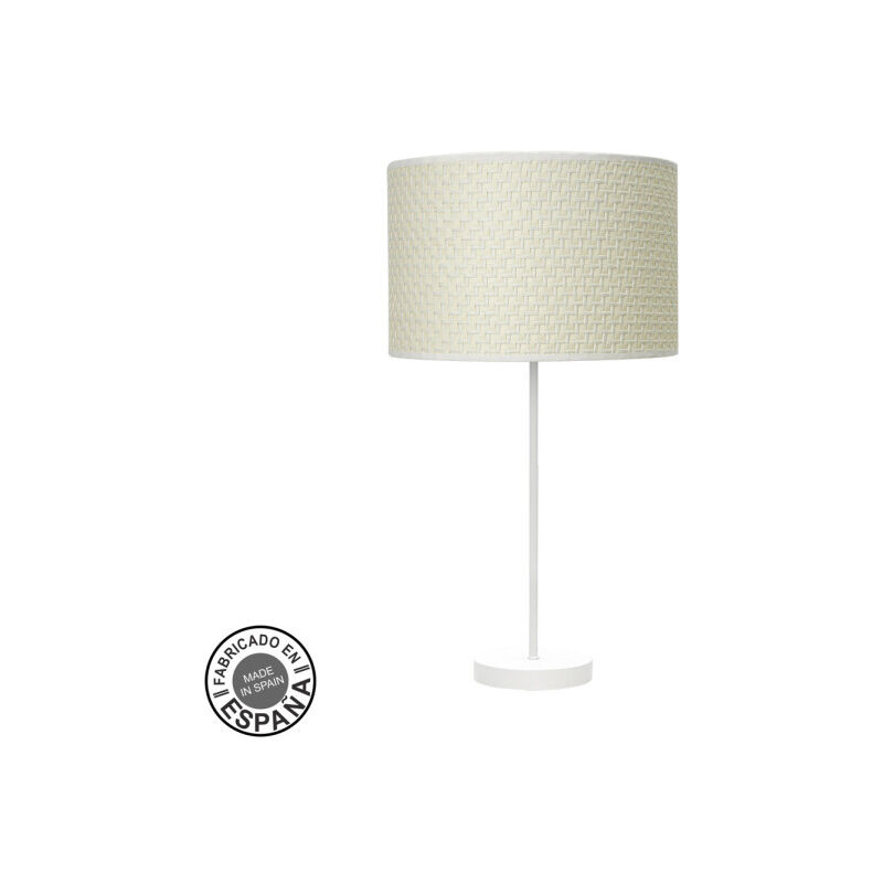 foto del prodotto fabrilamp lampada da tavolo di alta moda 1xe27 bianco castagno bianco 63x30x30 cm