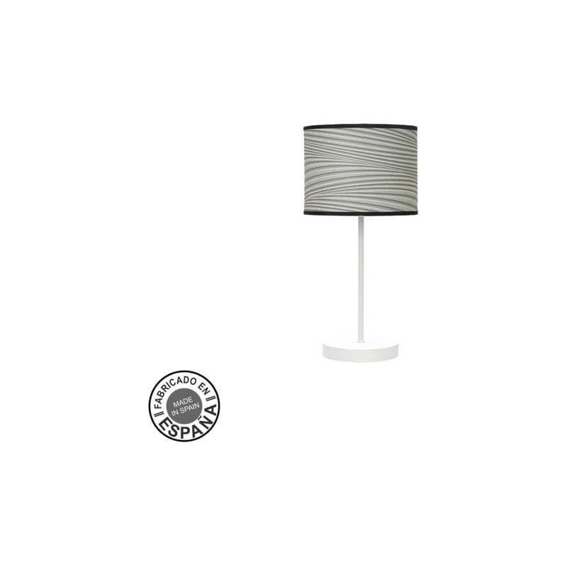 foto del prodotto fabrilamp lampada da tavolo fashion 1xe14 bianco bianco grigio 42x17x17cm
