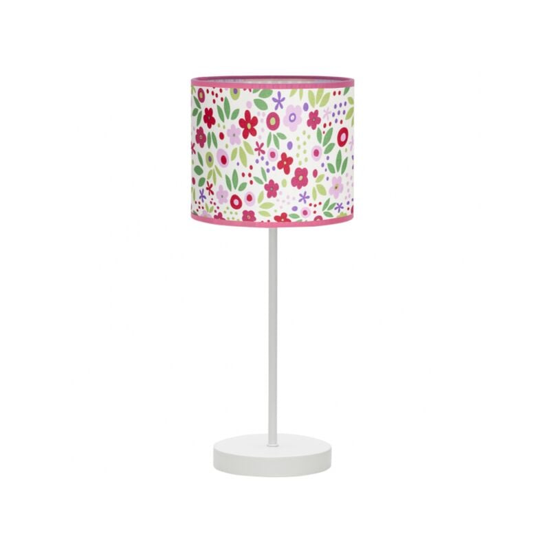 foto del prodotto fabrilamp lampada da tavolo fiori di bosco colori 1xe14 39x17d