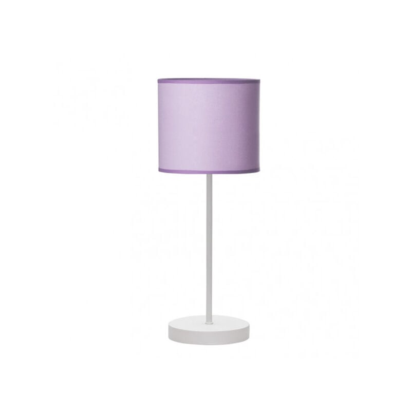 foto del prodotto fabrilamp lampada da tavolo ibor 1xe14 bianco lilla 42x17x17 cm brand