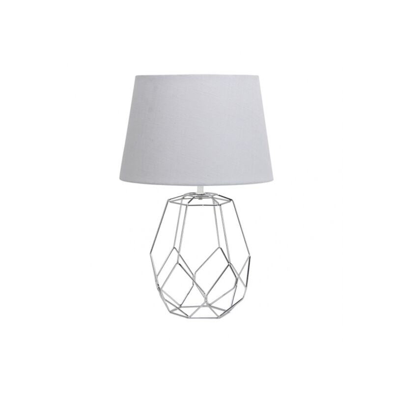 foto del prodotto fabrilamp lampada da tavolo labeo e27 cromo bianco