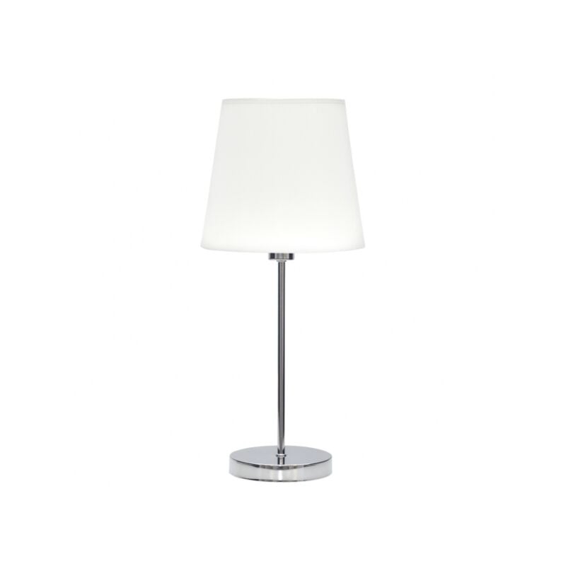foto del prodotto fabrilamp lampada da tavolo maldivas 1xe14 cromo bianco 20d
