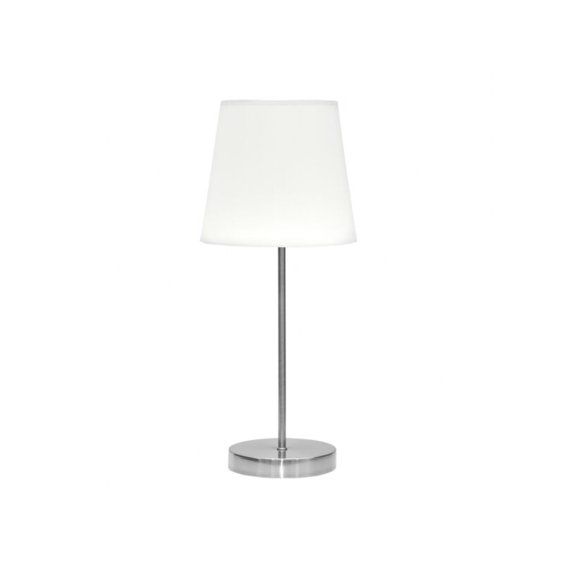 foto del prodotto fabrilamp lampada da tavolo maldivas 1xe14 nichel bianco 20d
