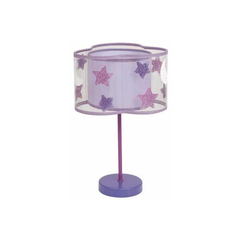 foto del prodotto fabrilamp lampada da tavolo per bambini astros arancione 1xe14 35x22cm 