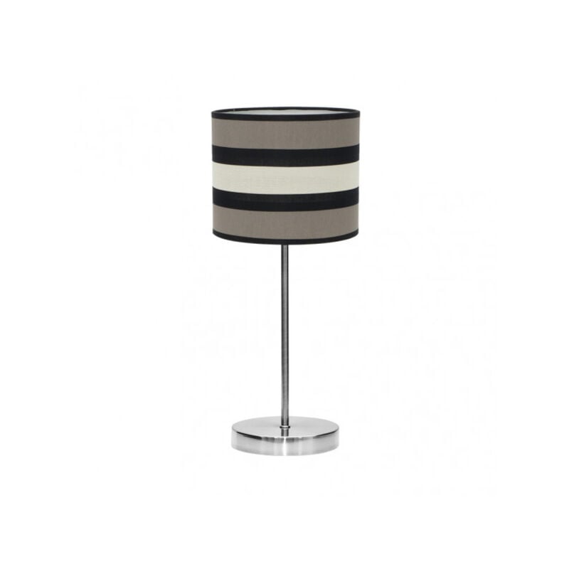foto del prodotto fabrilamp lampada da tavolo piccola taupe beige modello karla