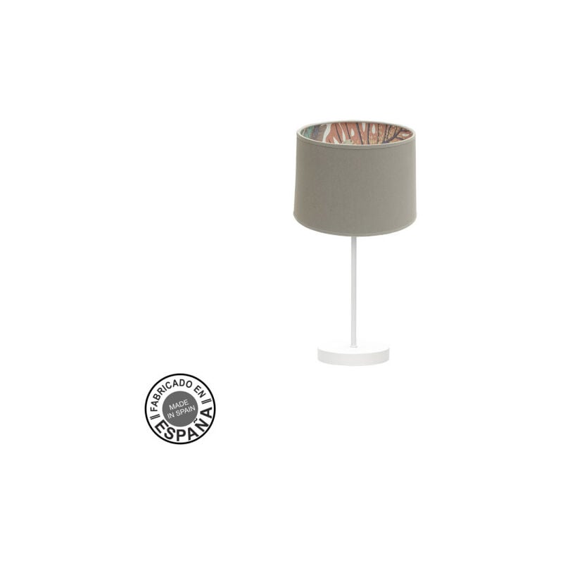 foto del prodotto fabrilamp lampada da tavolo piccola tunez 1xe14 bianco topo print