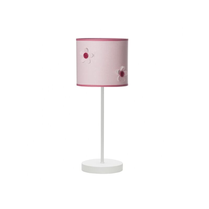 foto del prodotto fabrilamp lampada da tavolo rosa button 1xe14 38x16d