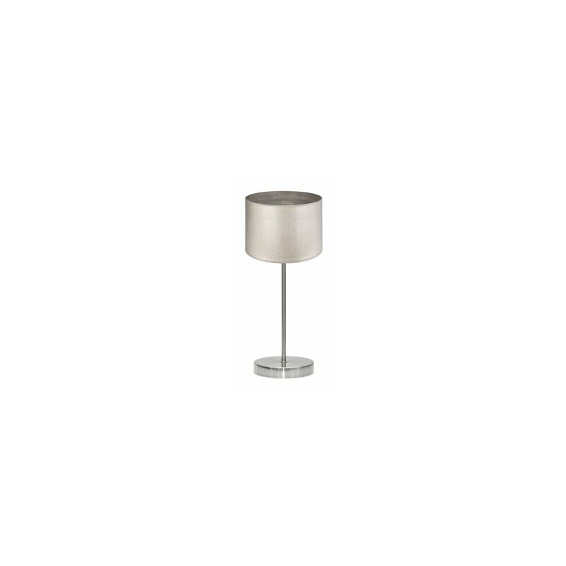 foto del prodotto fabrilamp lampada da tavolo tania 1xe14 nichel legno grigio 42x17x17 cm