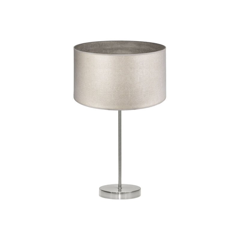 foto del prodotto fabrilamp lampada da tavolo tania 1xe27 nichel legno grigio 62x30x30 cm