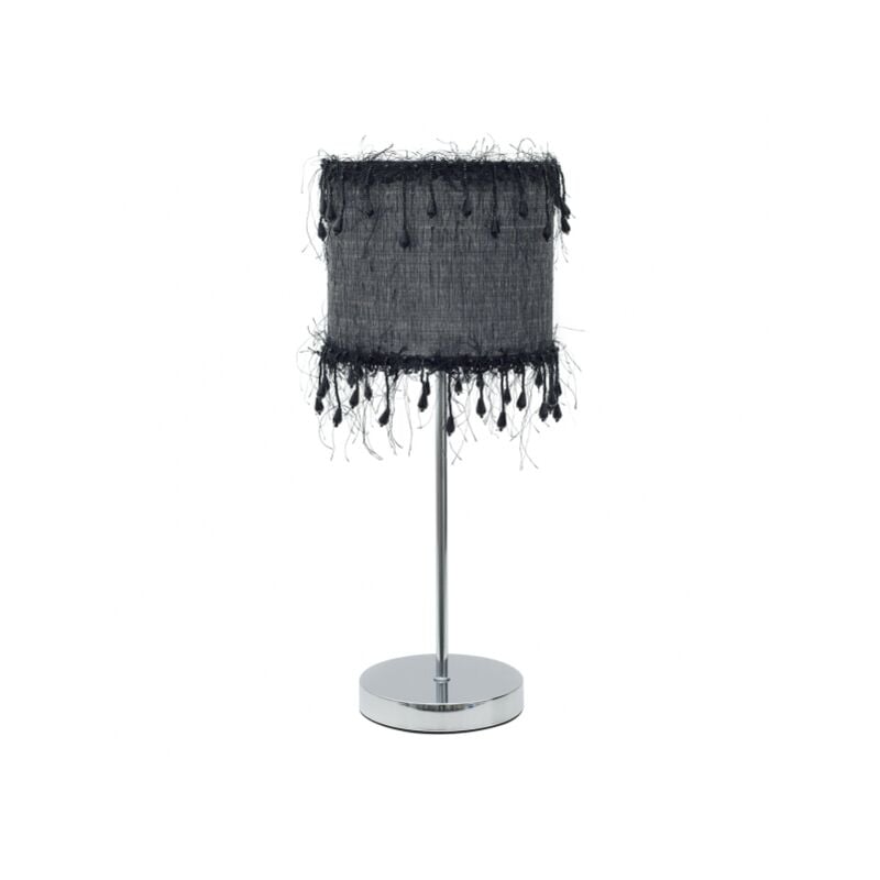 foto del prodotto fabrilamp lampada da tavolo threads 1xe14 nero 42,5x17x17 cm