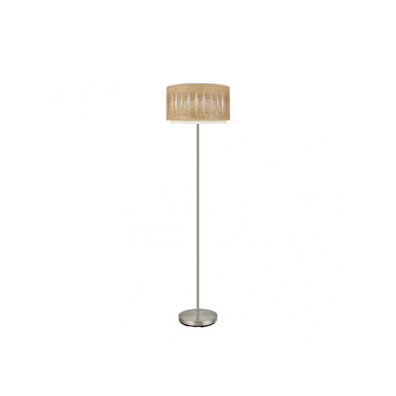 foto del prodotto fabrilamp lampada da terra alexandra con paralume in legno clara