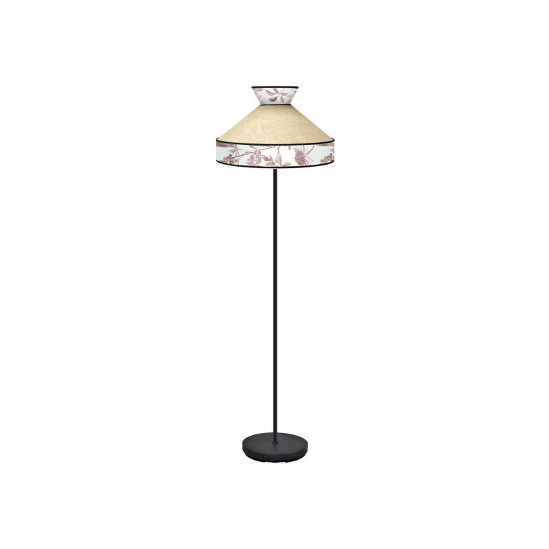 foto del prodotto fabrilamp lampada de lampada da terra constantinople 1xe27 beige rosso 40d