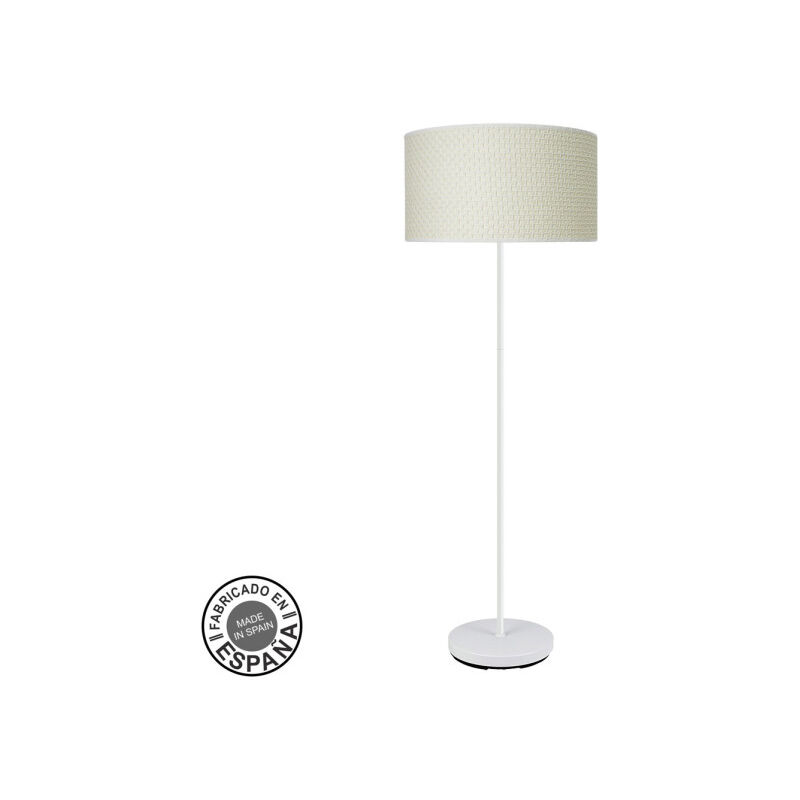 foto del prodotto fabrilamp lampada de lampada da terra soggiorno moda 1xe27 bianco tan bianco